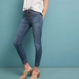 Pilcro high rise denim legging from Anthropologie. Size 27.